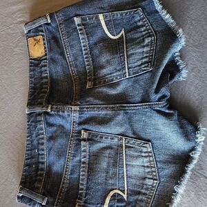 American Eagle Outfitters Dark Blue Denim Jean Shorts